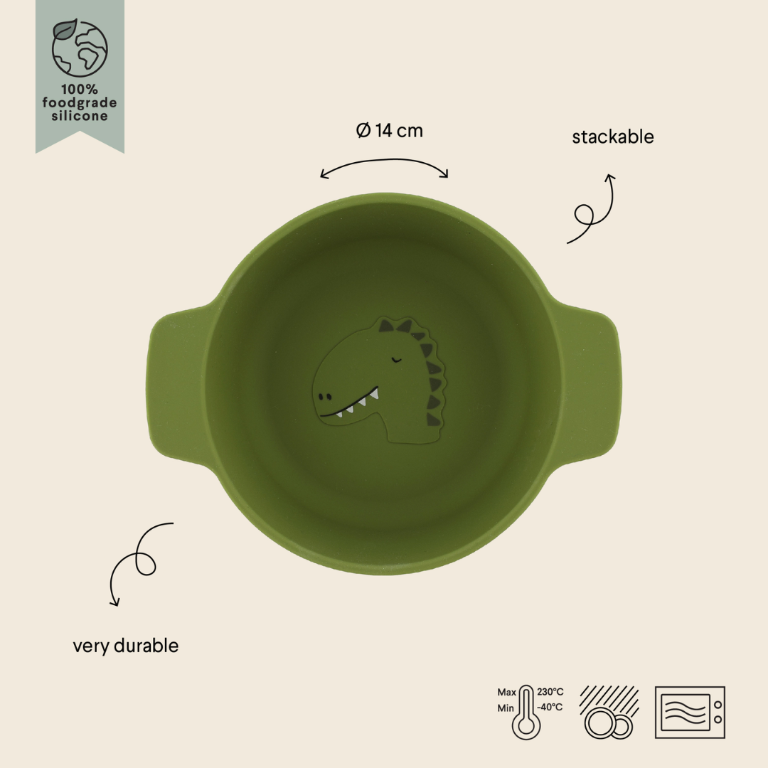 Piatto Fondo in silicone Trixie - Mr. Dino