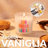 Candela in vetro "Too hot to handle" . Fisura