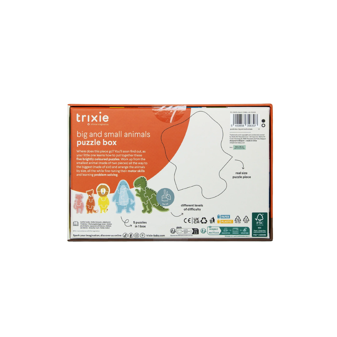 5 Puzzle Trixie - Grandi e Piccoli Animali