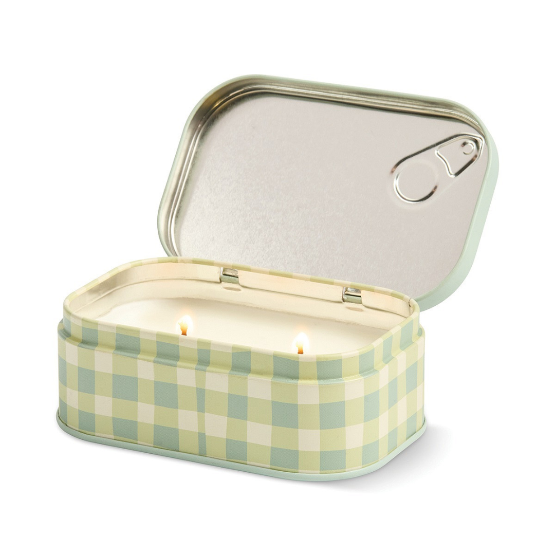 Candela di latta da bistrot da 127 g. macaron . Ambra e Pistacchio - Paddywax