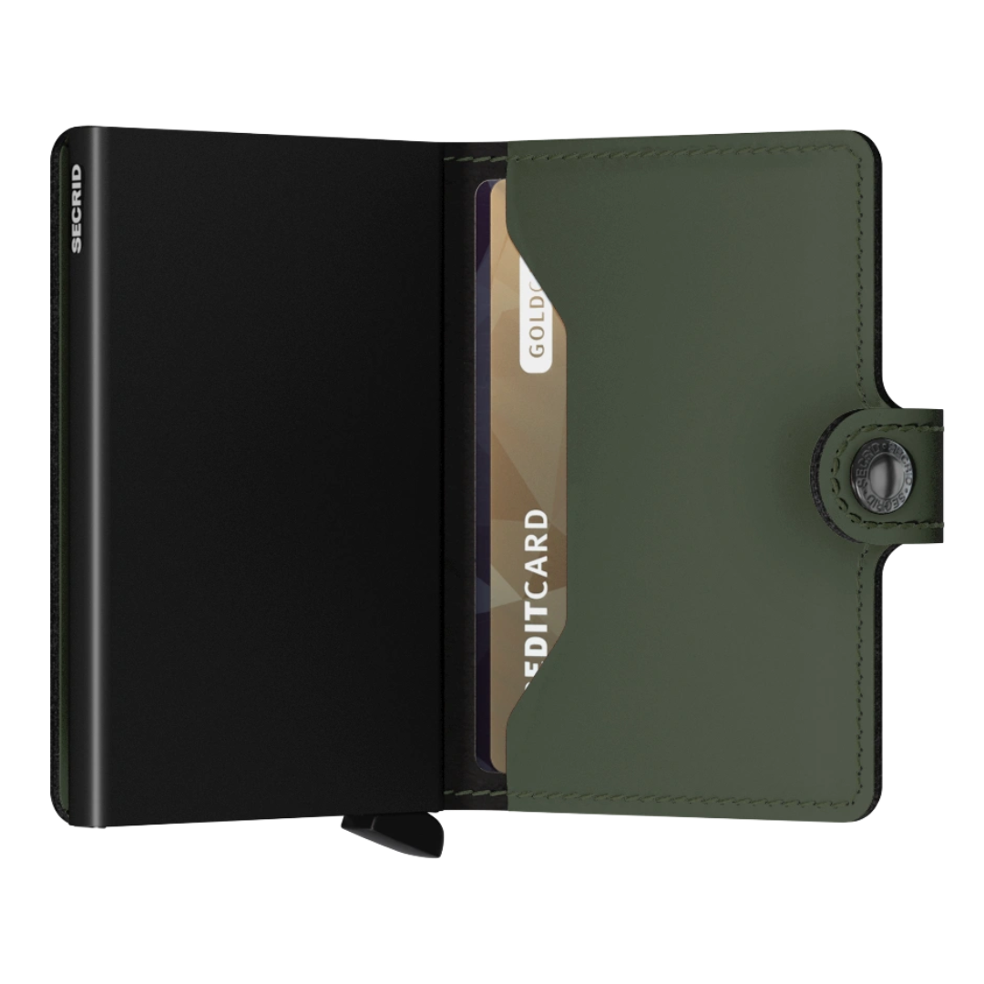 Miniwallet Secrid Matte Green & Black