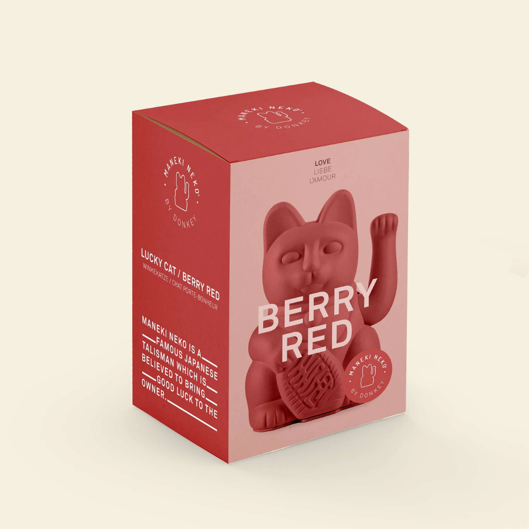Lucky Cat MYNEKO . Amore . Berry Red - Donkey