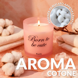 Candela in vetro "Born to be cute" . Fisura
