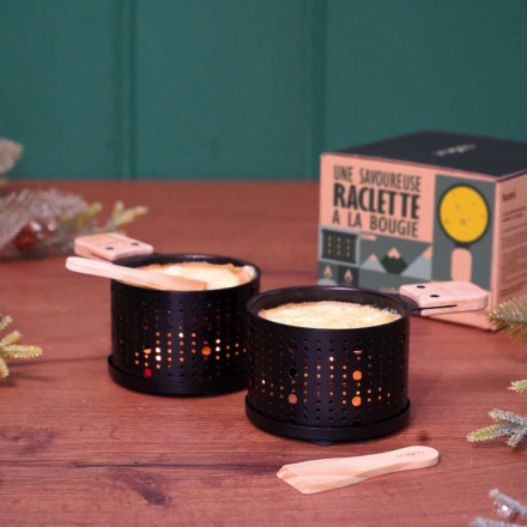 Raclette al lume di candela per 2 Cookut Col. Nero