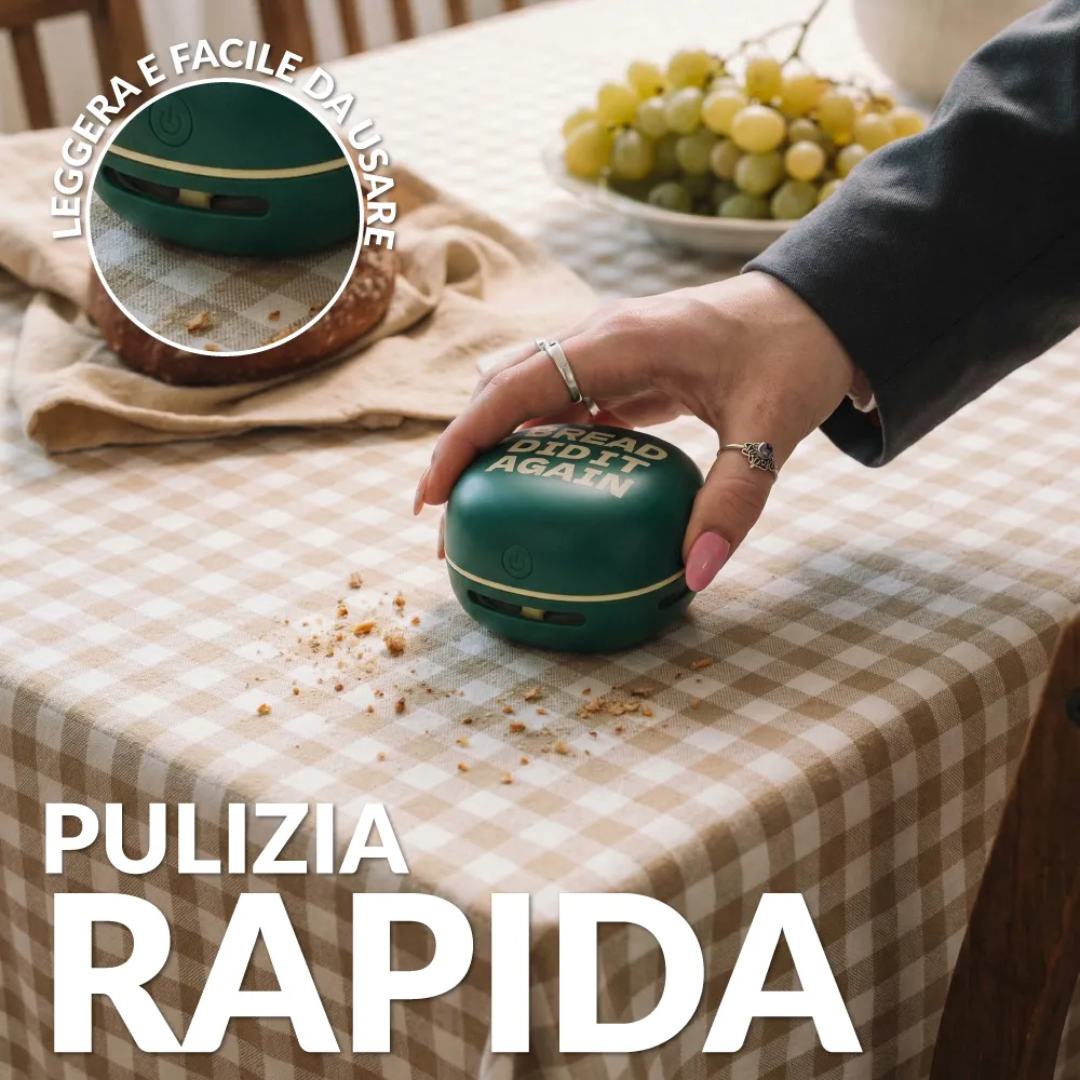 Mini aspirapolvere “Bread did it again” . Fisura