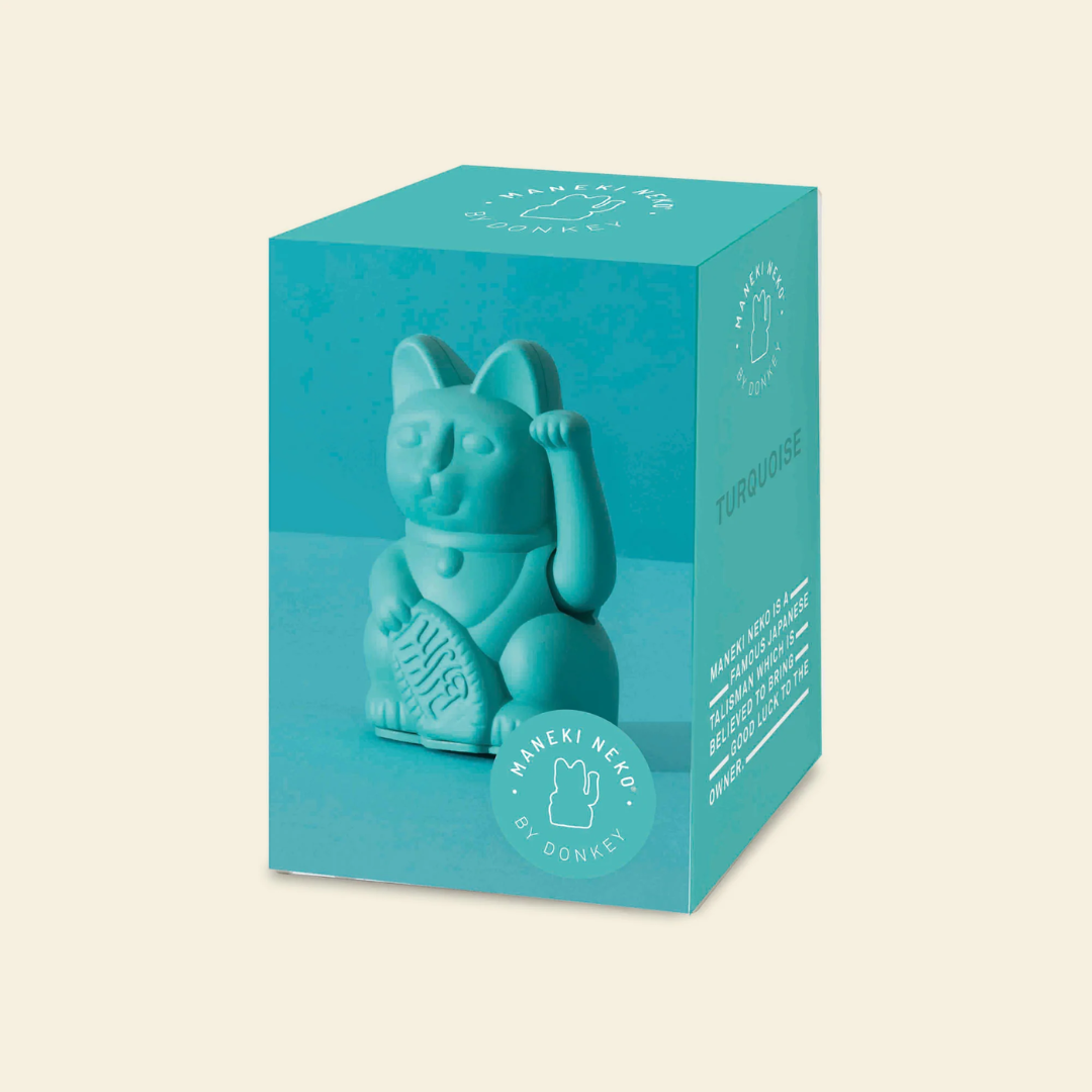 Mini Lucky Cat MYNEKO . Amicizia . Turchese - Donkey