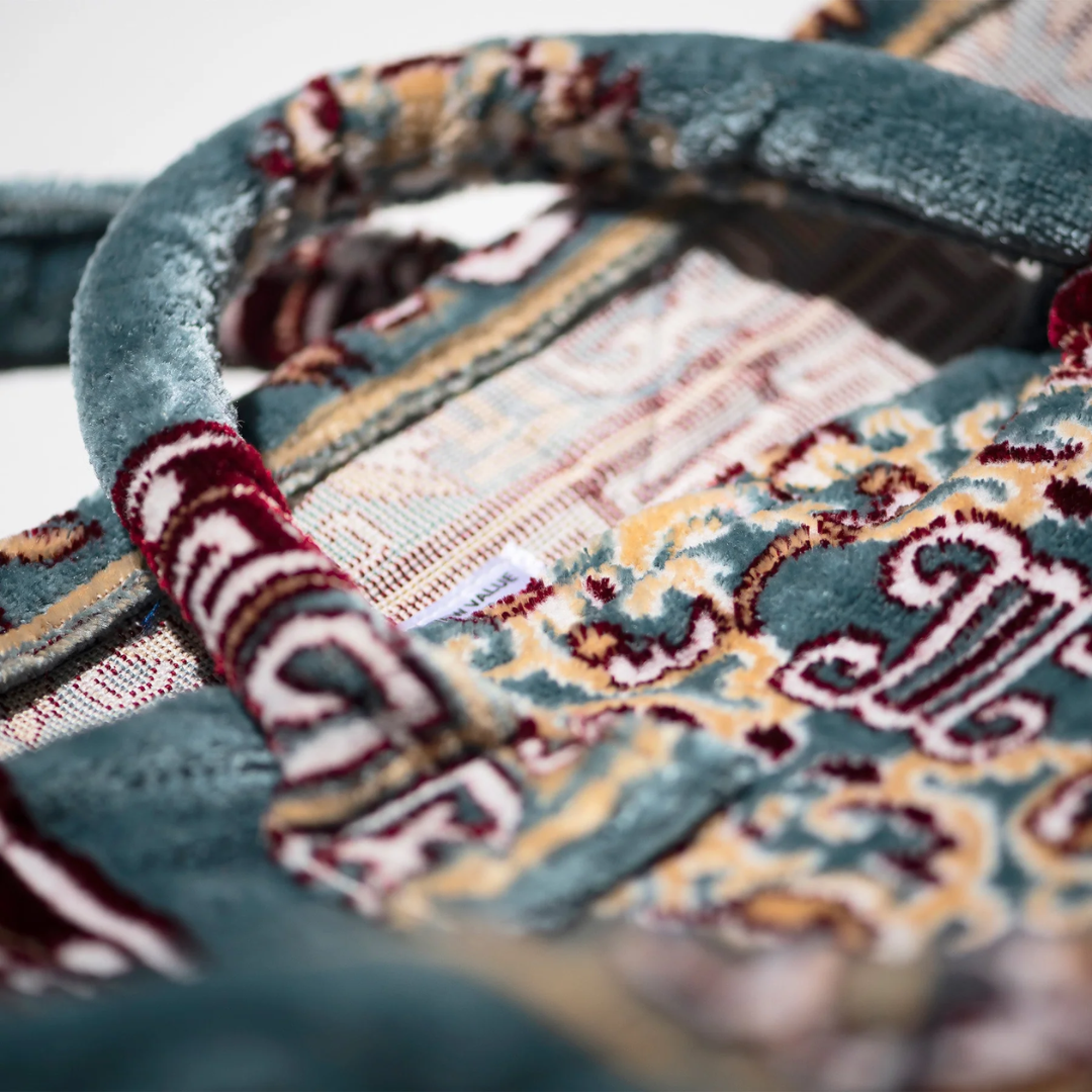 Borsa in tessuto tappeti Blu - Puebco