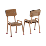 Set di Sedie e Tavolo Maileg Cipria Scuro