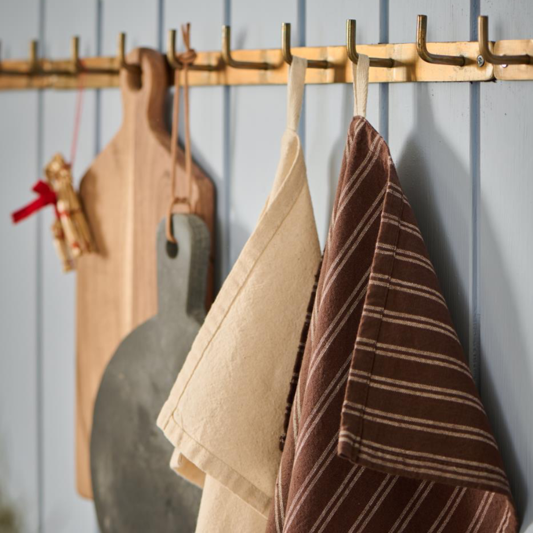 Asciugapiatti Ernst marrone a righe IB Laursen