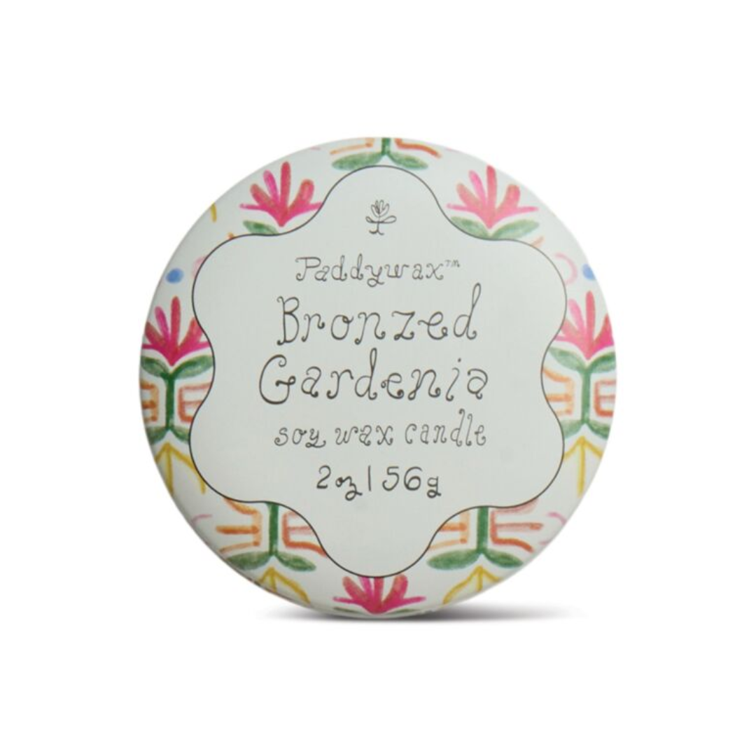 Candela in latta Paddywax Tulip 56g 'Bronzed Gardenia' - Paddywax
