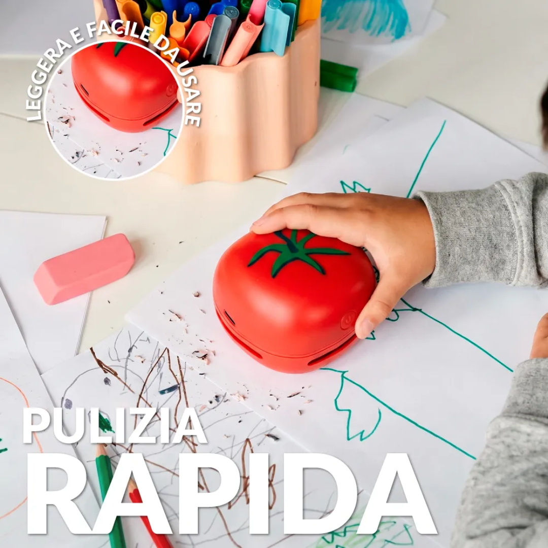 Mini aspirapolvere pomodoro . Fisura