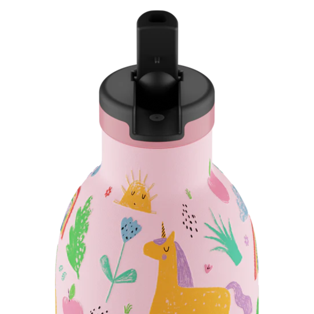 Borraccia termica 24Bottles Clima - kids Magic Friends 330ml cannuccia