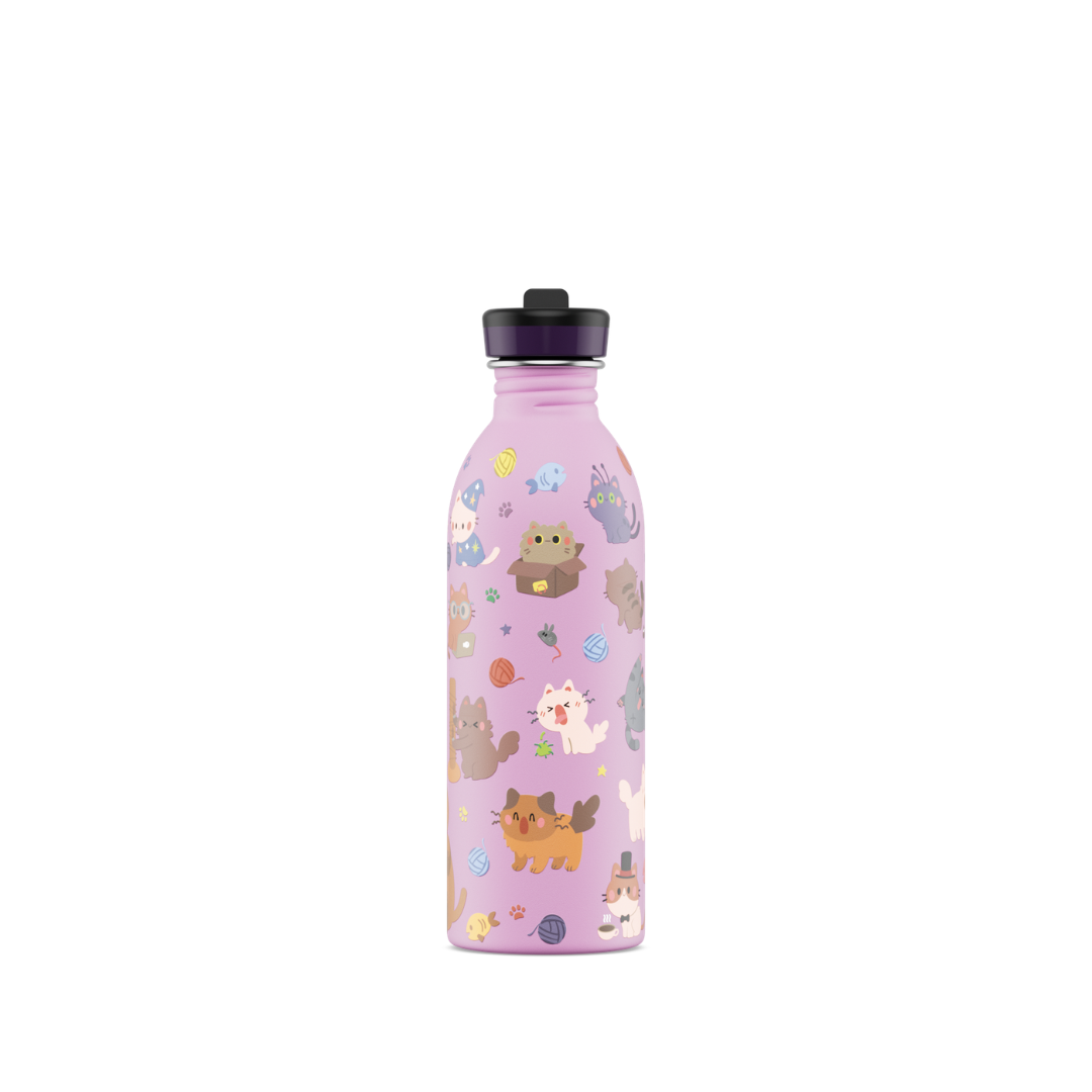 Borraccia 24Bottles Kids - Meow Friends Cannuccia