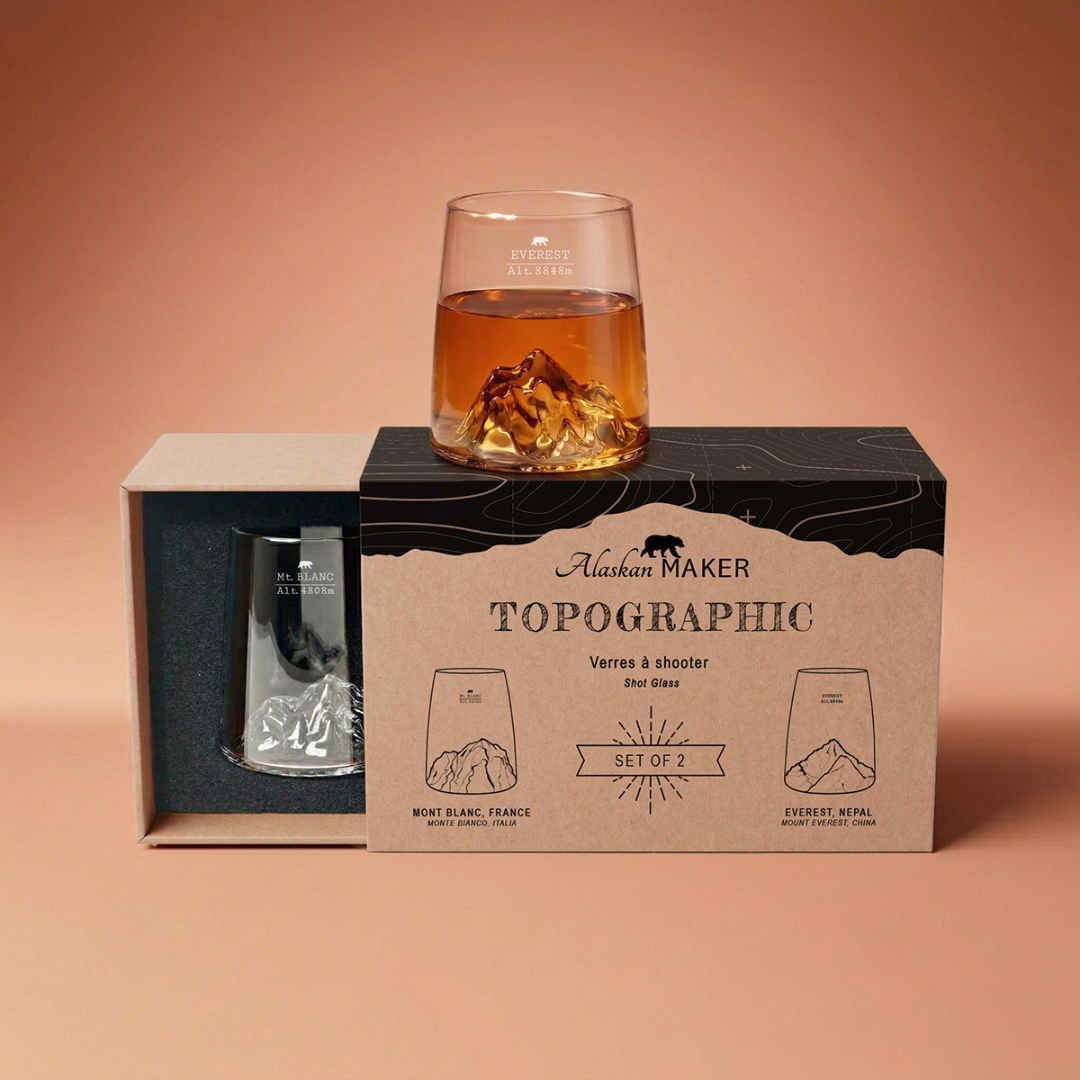 Confezione 2 Shot TOPOGRAPHIC . Alaskan Maker