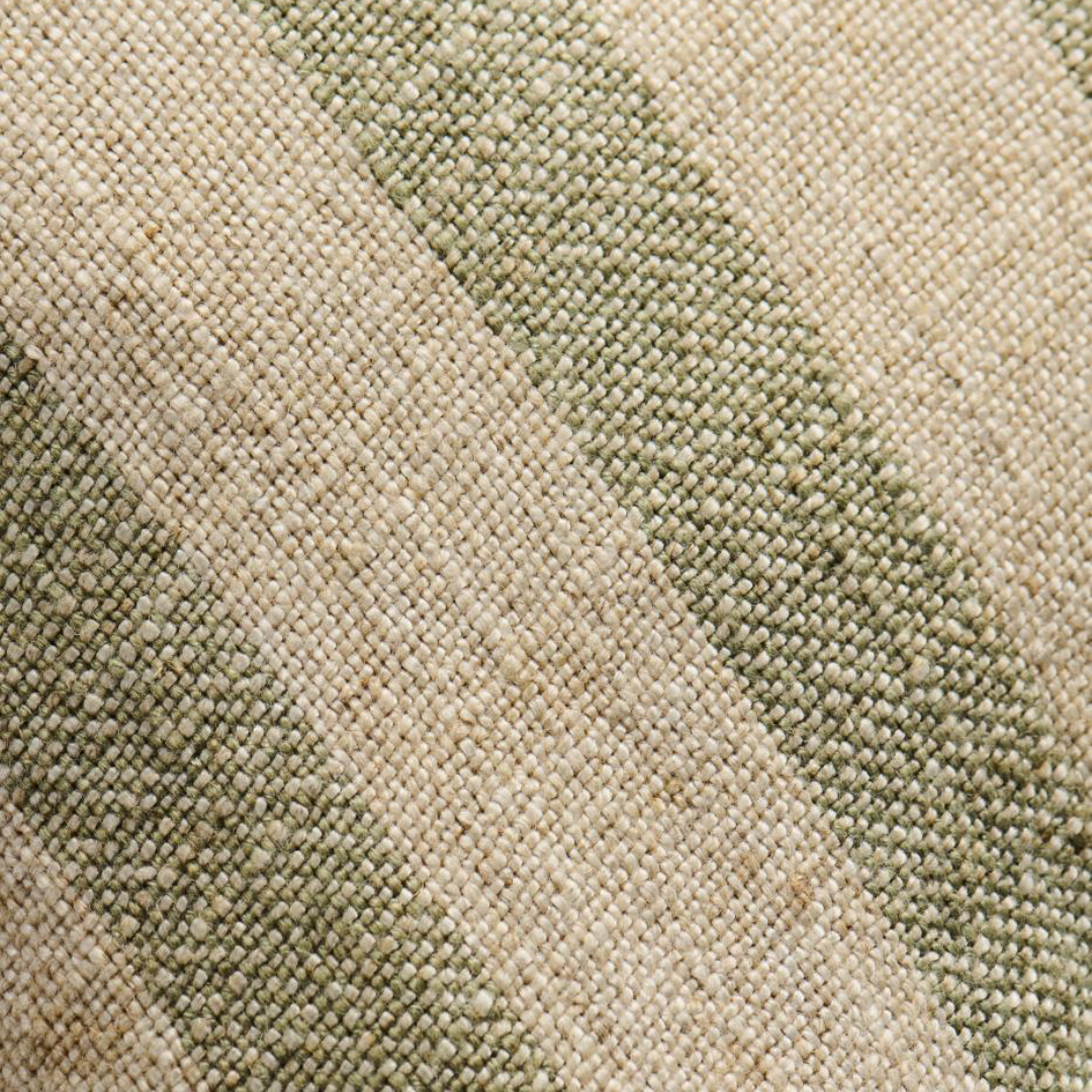 Fodera cuscino a righe verde polvere/naturale 35x80 cm IB Laursen