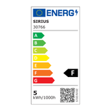 Ghirlanfa Knirke Sirius 500 Led 15x(200-300cm)+3m Silver