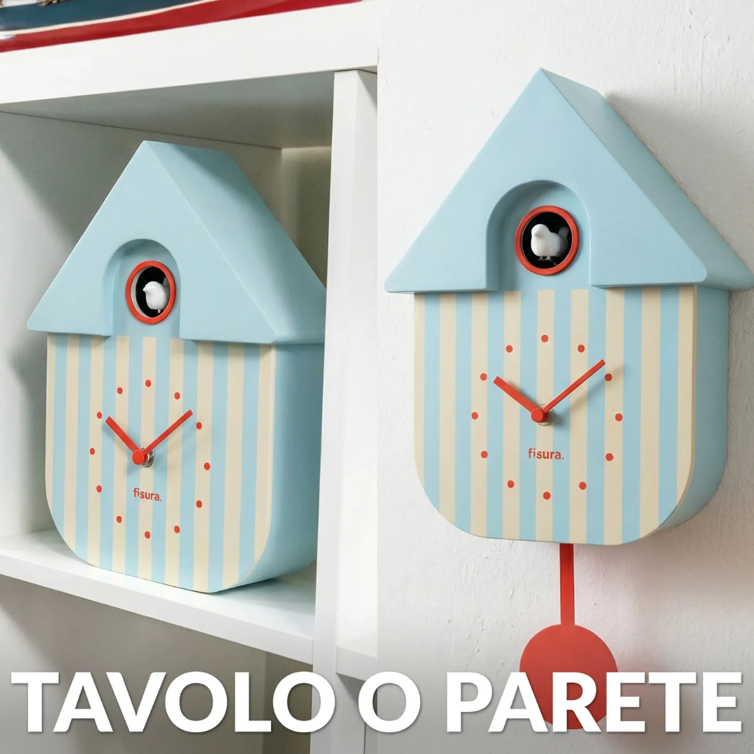 Orologio Cucu' a righe blu e beige - Fisura