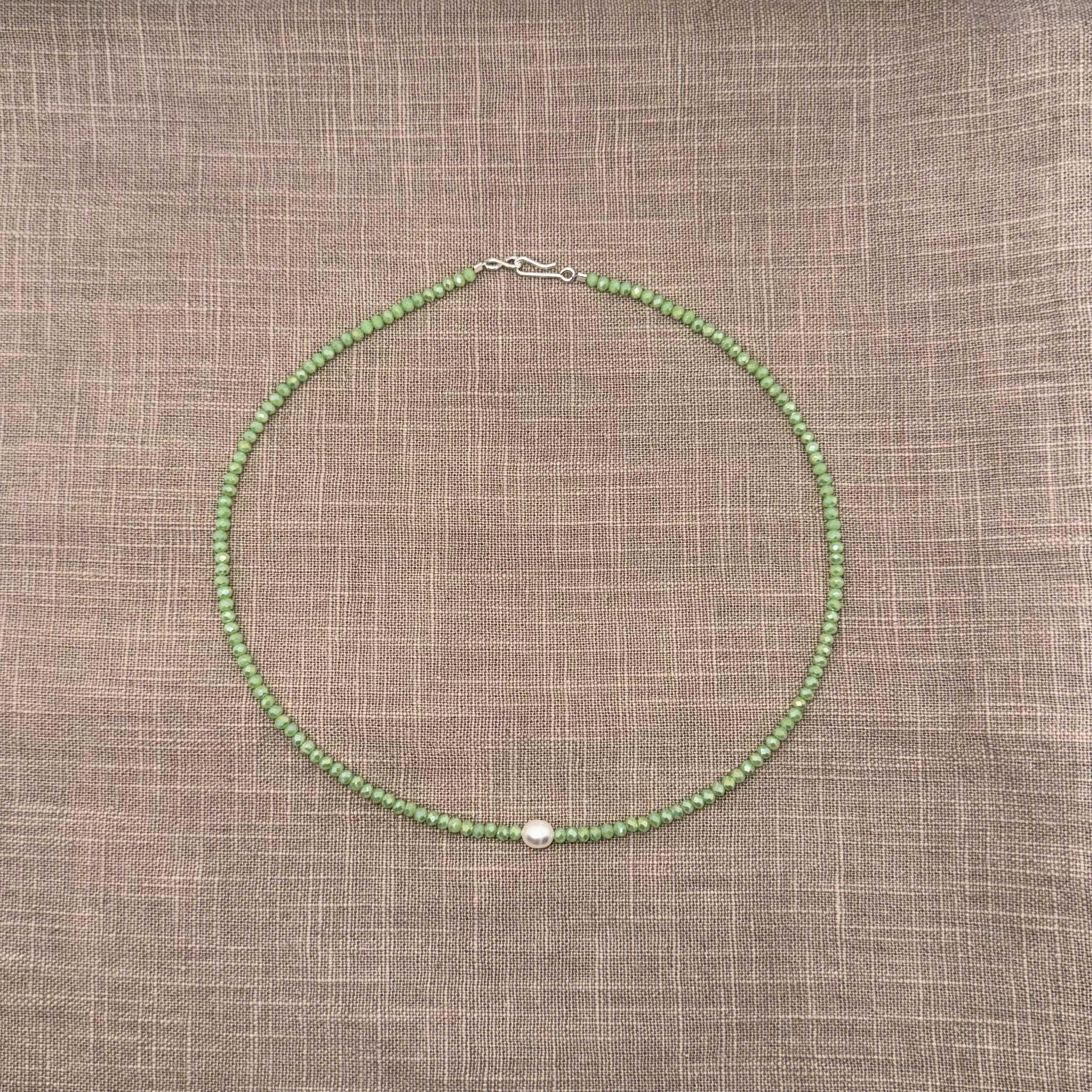 Collana Cristallo Perla di fiume - Fabidi