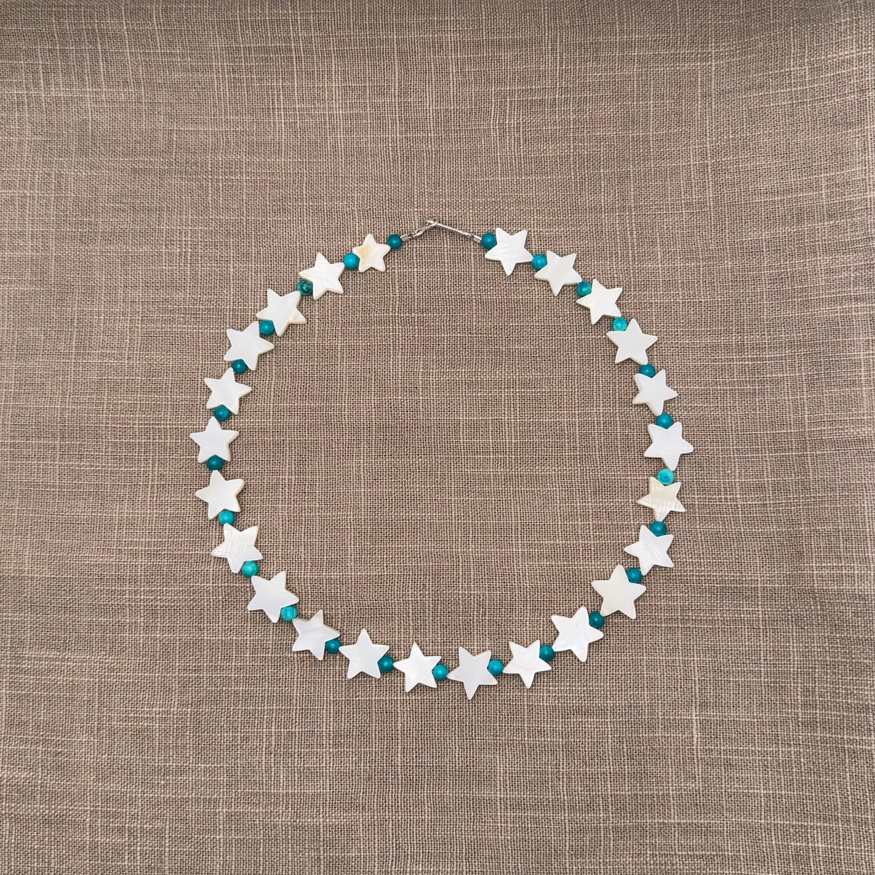 Collana Maxistelle Corallo e Turchese - Fabidi