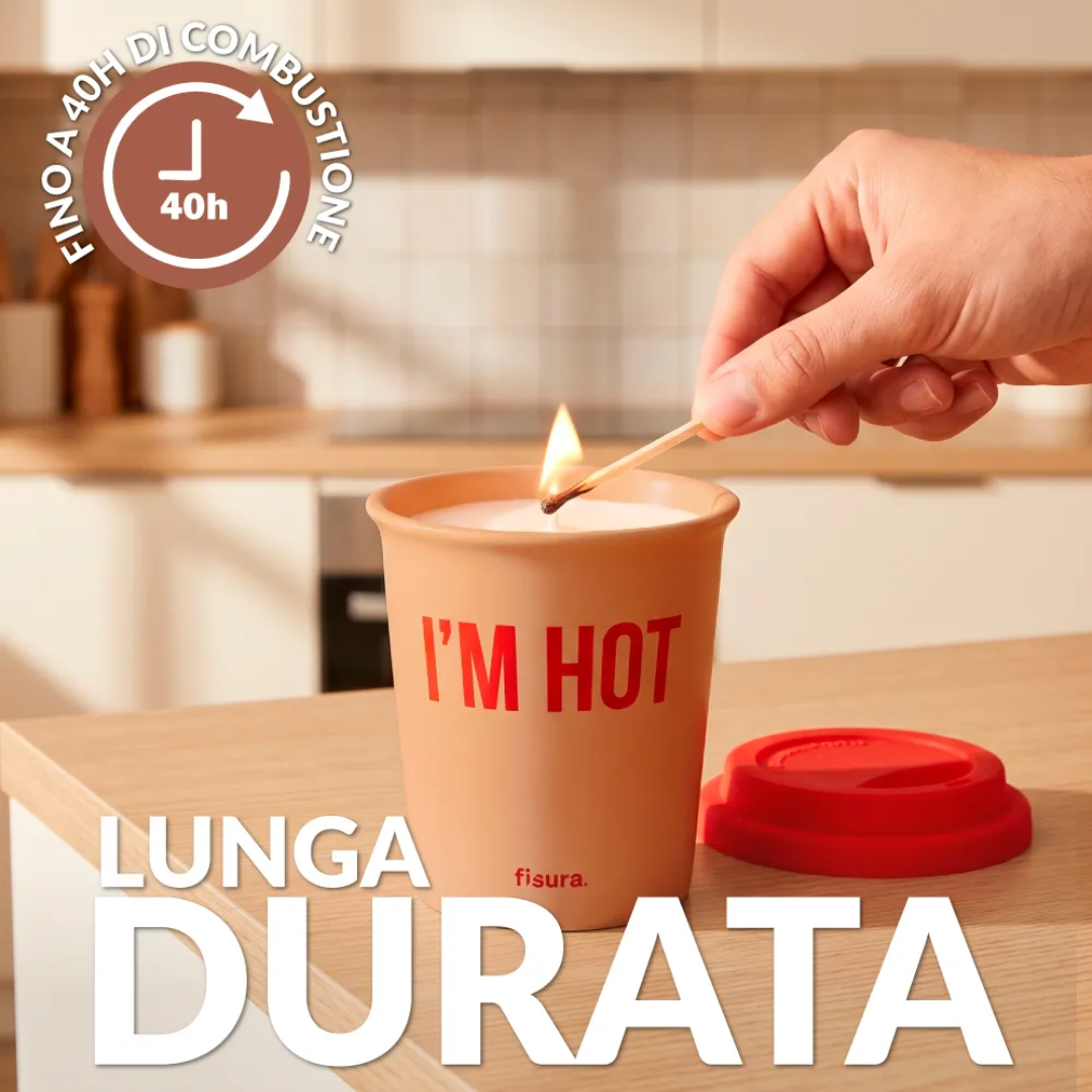 Candela multiuso "I'm Hot" . Fisura