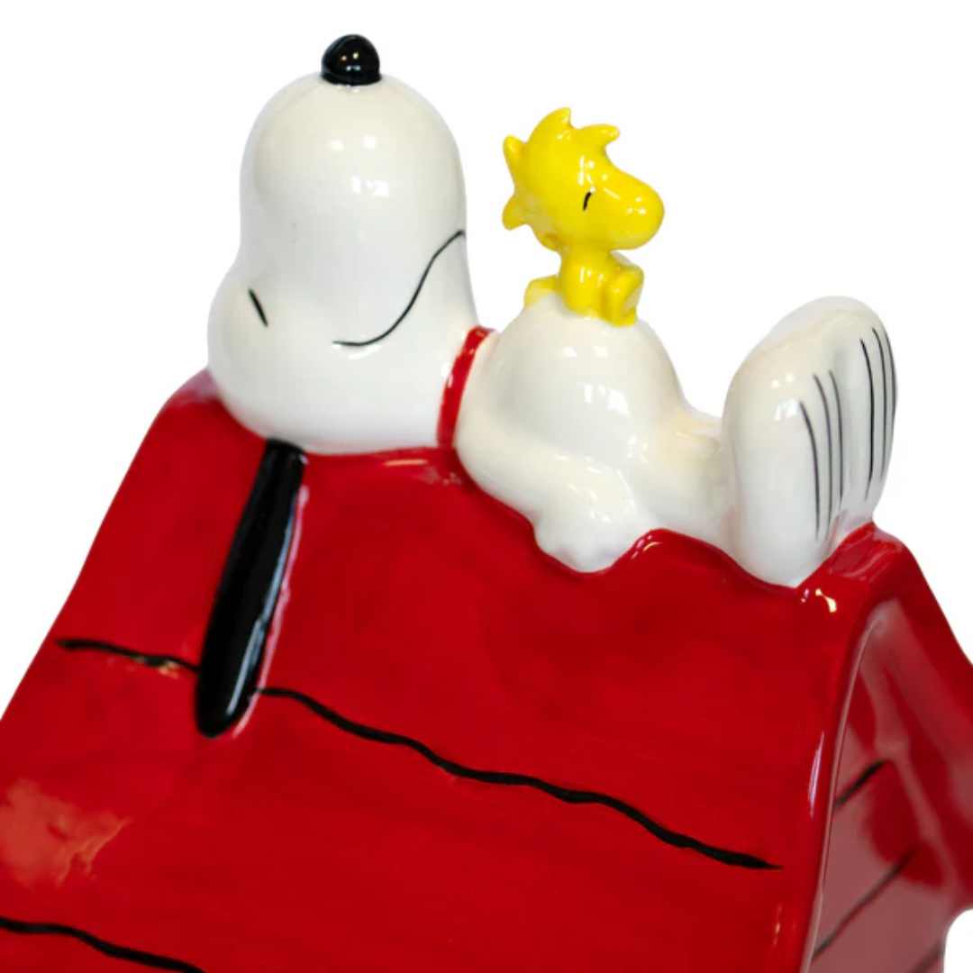 Statua Snoopy Cuccia Blogo Design - Bianco