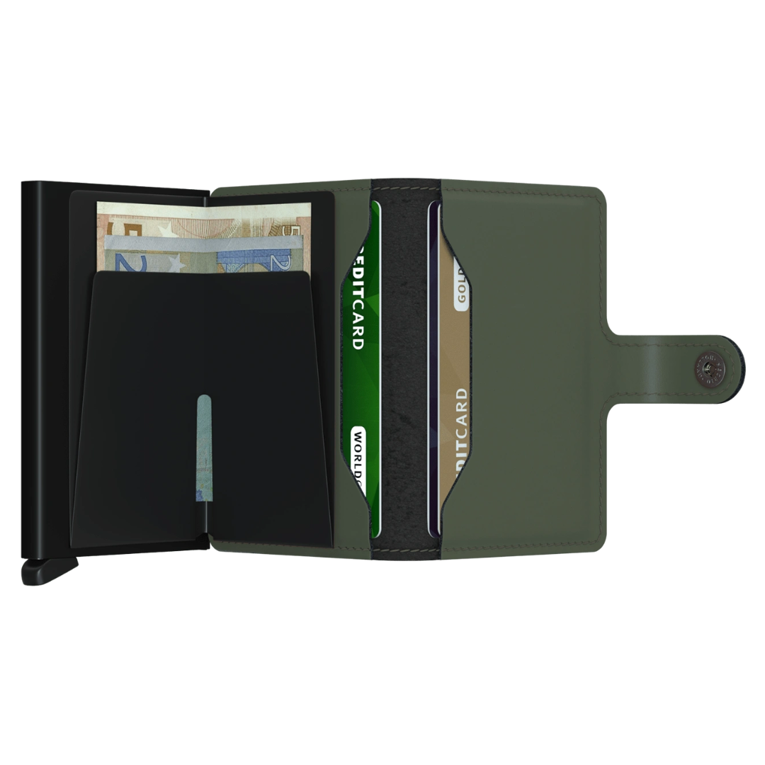 Miniwallet Secrid Matte Green & Black