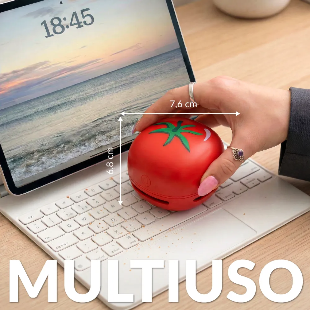 Mini aspirapolvere pomodoro . Fisura
