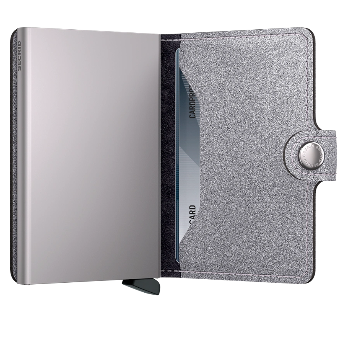 Miniwallet Secrid Glitter Silver