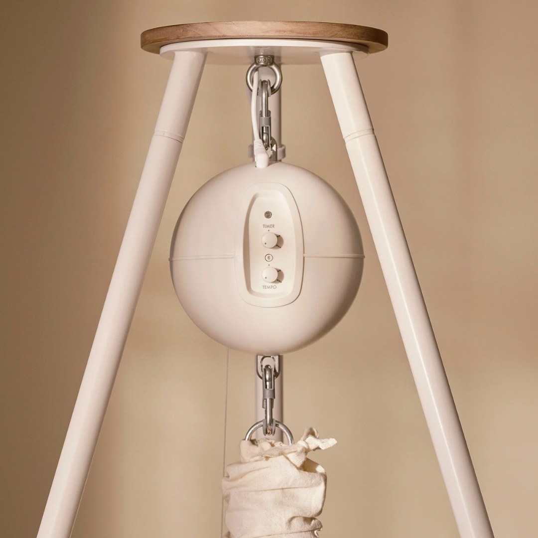 Set Culla rettangolare Moonboon con supporto treppiede . Motore connect