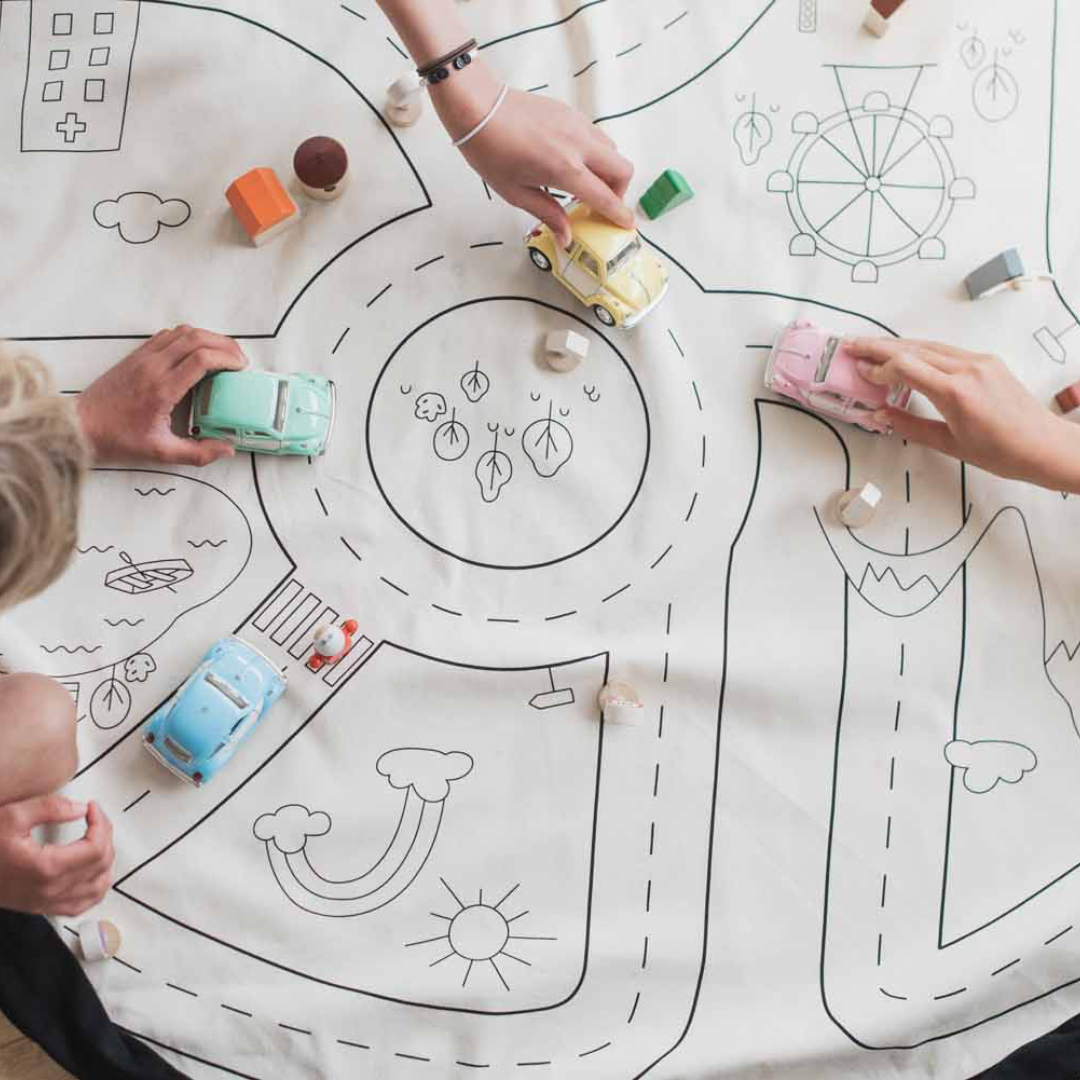 Tappeto e contenitore giochi - Playville - Play&Go