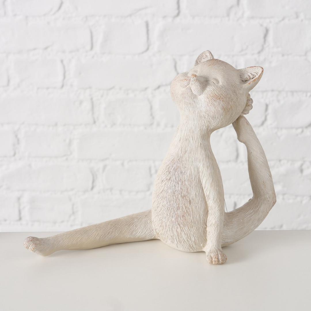 Figura Yoga Resina Boltze Gatto