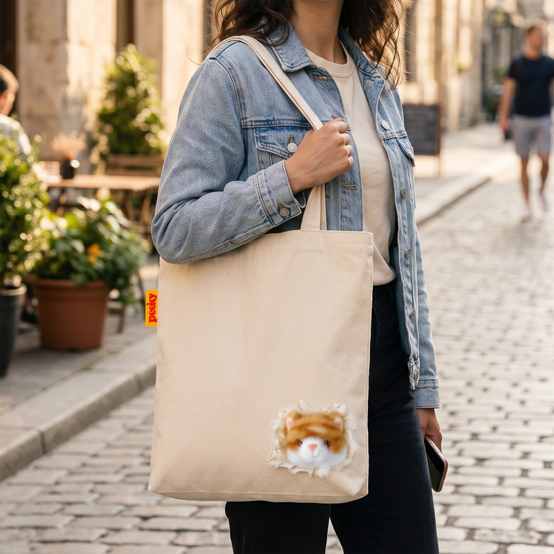 Borsa Tote con testa di Gatto - Suck UK