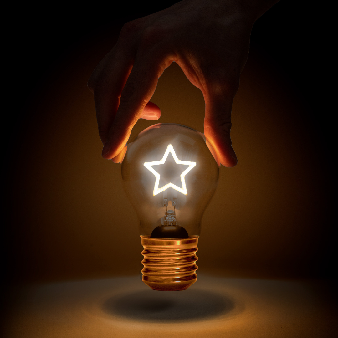 Lampadina a forma di Stella senza fili - Suck UK
