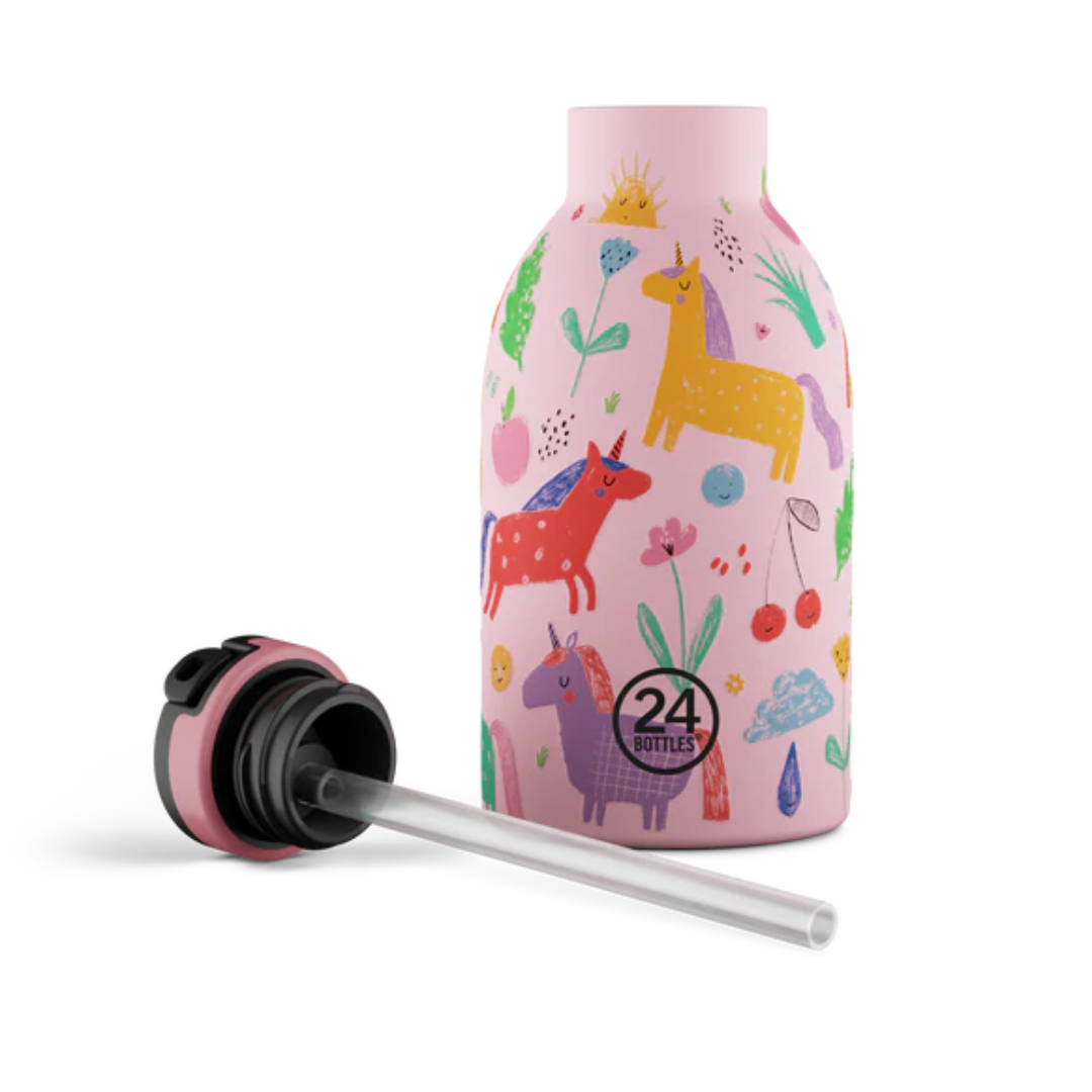 Borraccia termica 24Bottles Clima - kids Magic Friends 330ml cannuccia