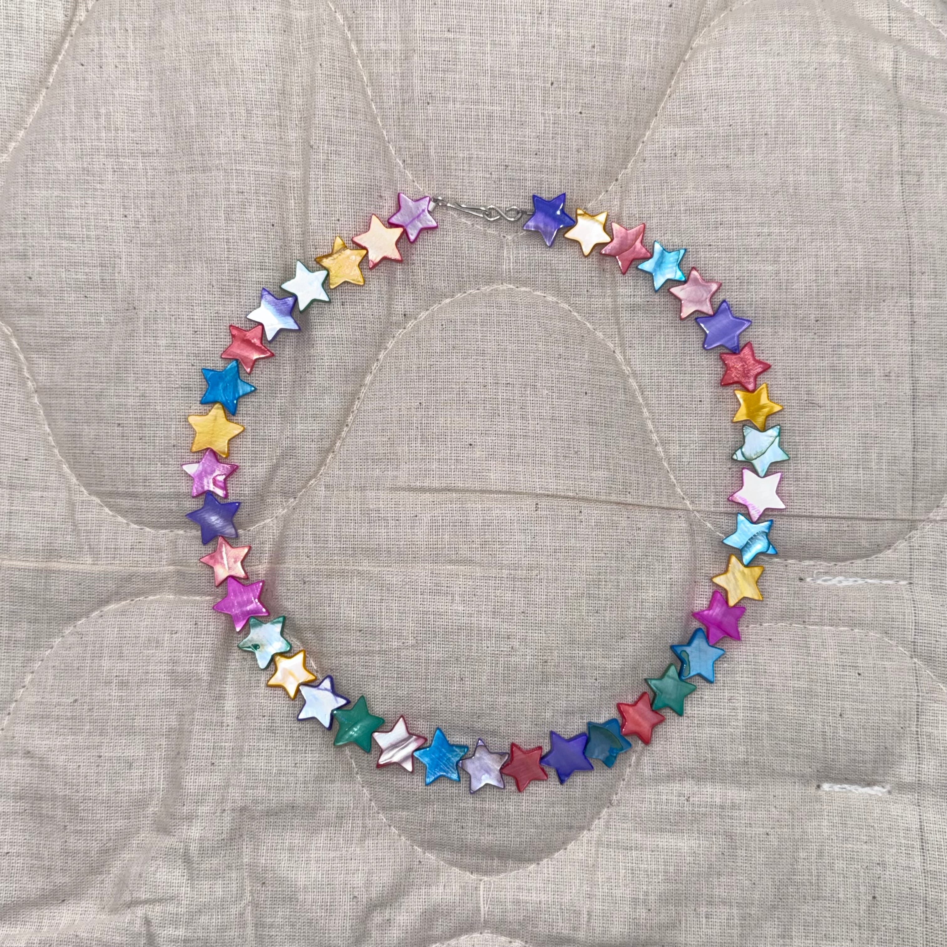 Collana maxistelle colorate Madreperla - Fabidi