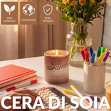 Candela in latta di metallo "Salt Caramel" . Fisura