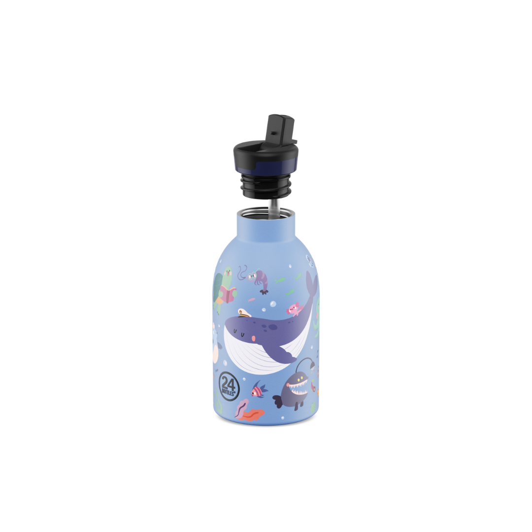 Borraccia 24Bottles Kids - Ocean Friends Cannuccia