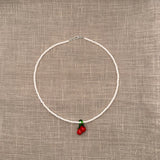 Collana Cristallo con Ciondolo in Vetro di Murano - Fabidi