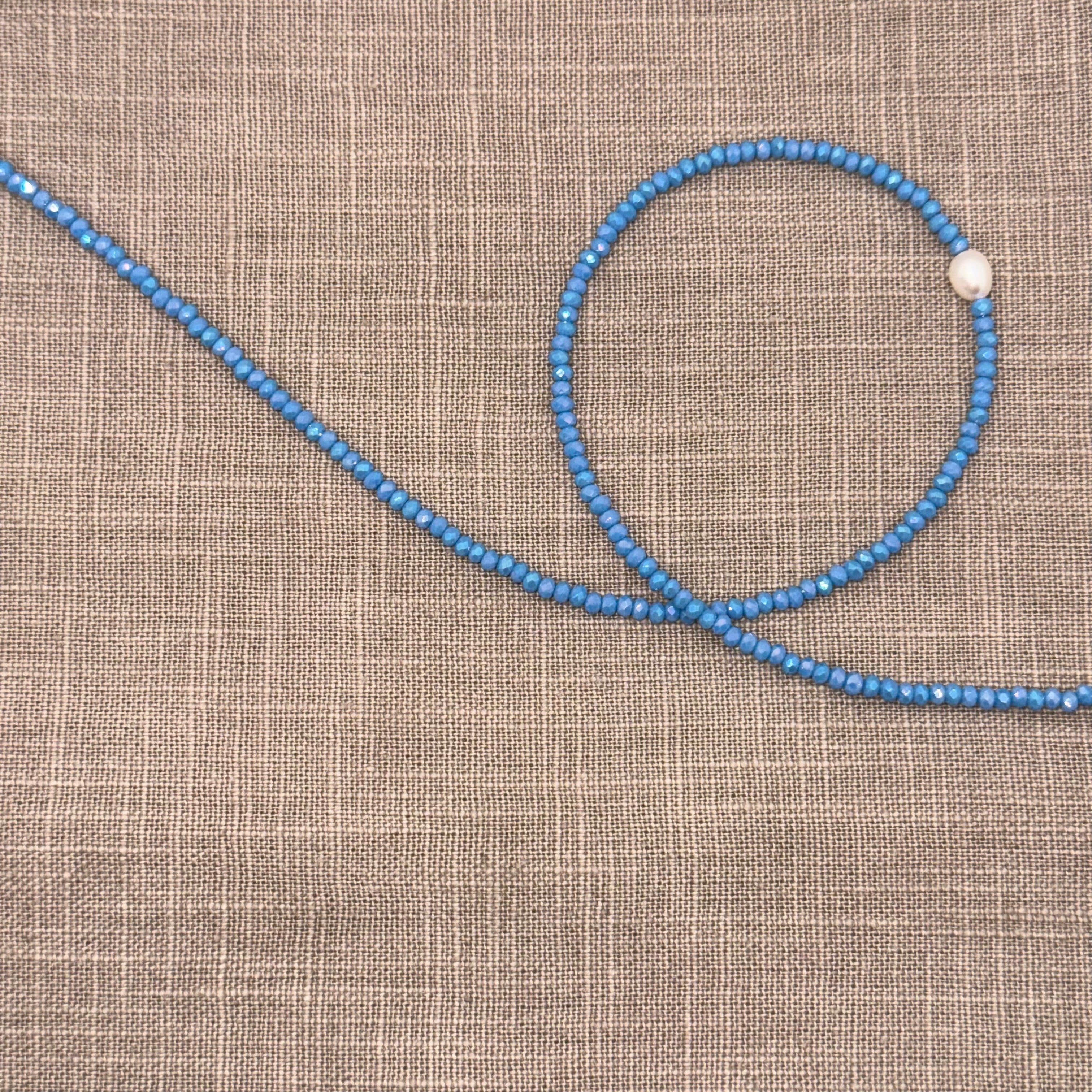 Collana Cristallo Perla di fiume - Fabidi