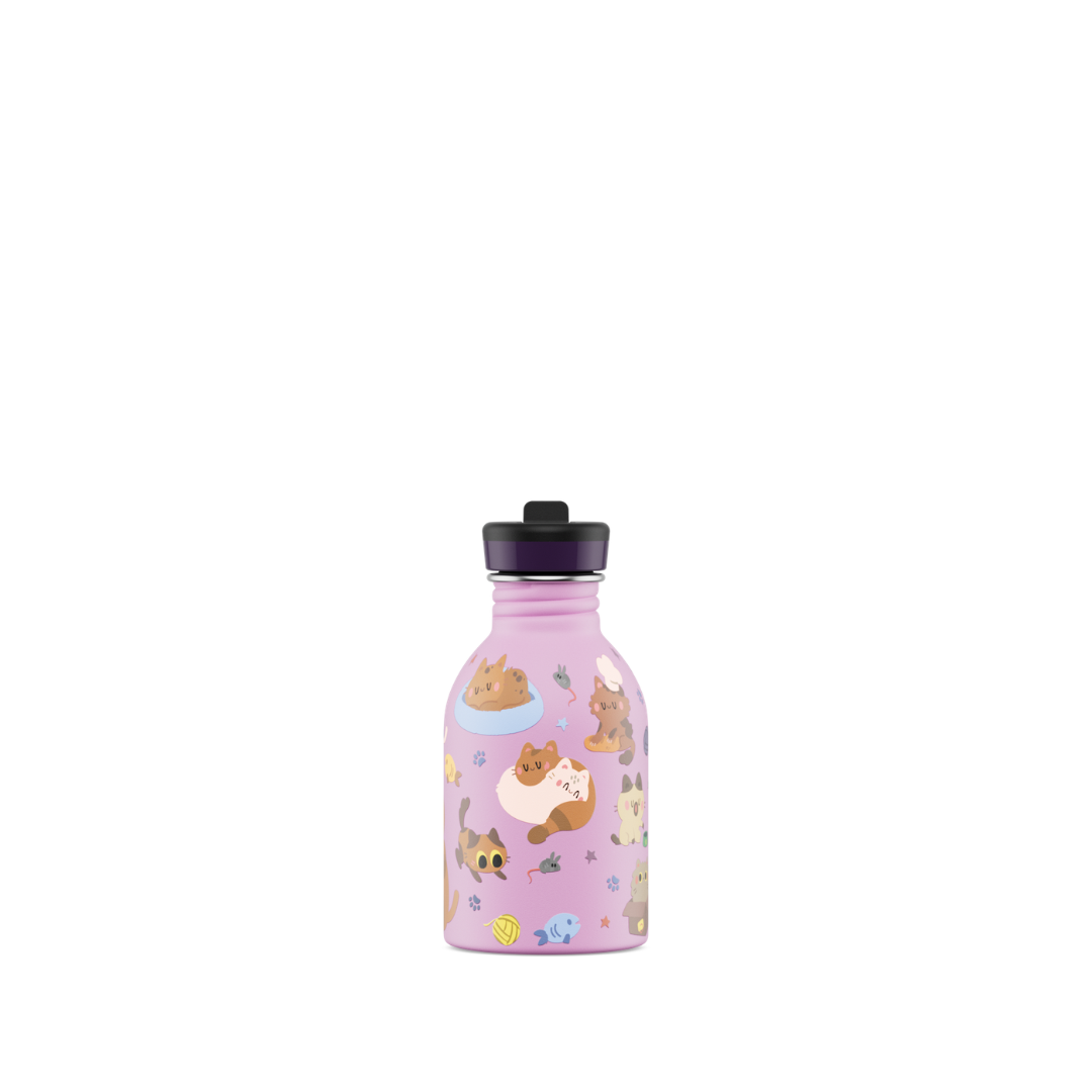 Borraccia 24Bottles Kids - Meow Friends Cannuccia