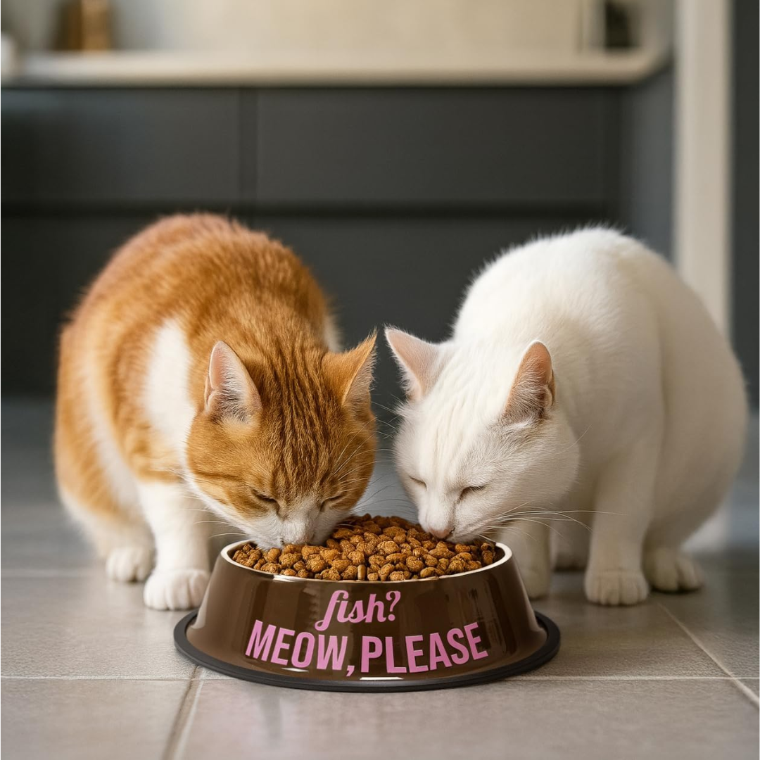 Ciotiola Cibo Animali "fish? meow, please, milk?" Fisura
