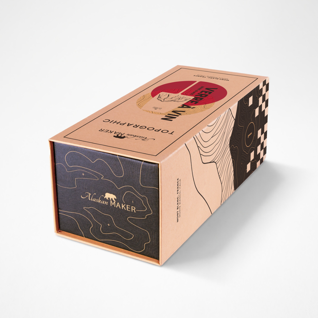 Bicchiere Vino TOPOGRAPHIC . Alaskan Maker