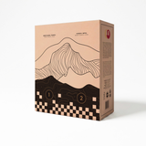 Set 2 x Bicchieri Vino TOPOGRAPHIC . Alaskan Maker