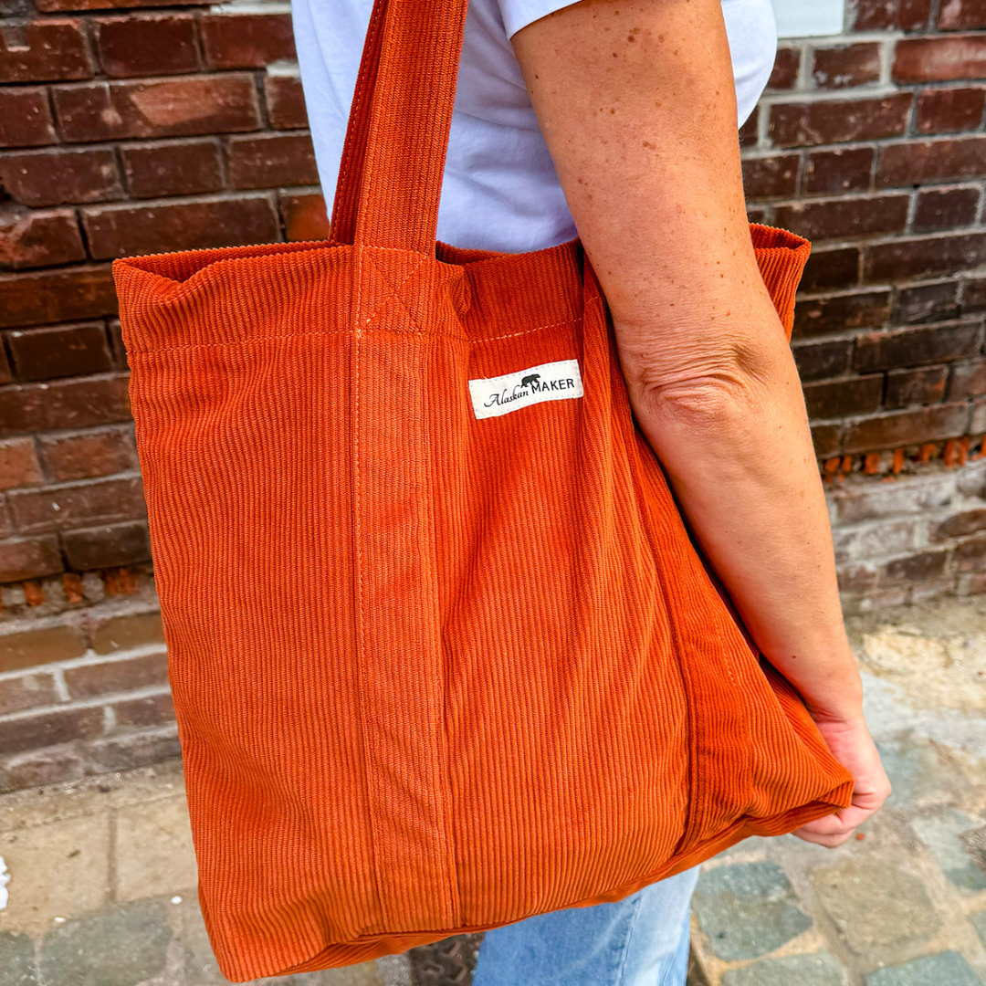 Borsa Tote Bag  in Velluto WILLOW . Alaskan Maker