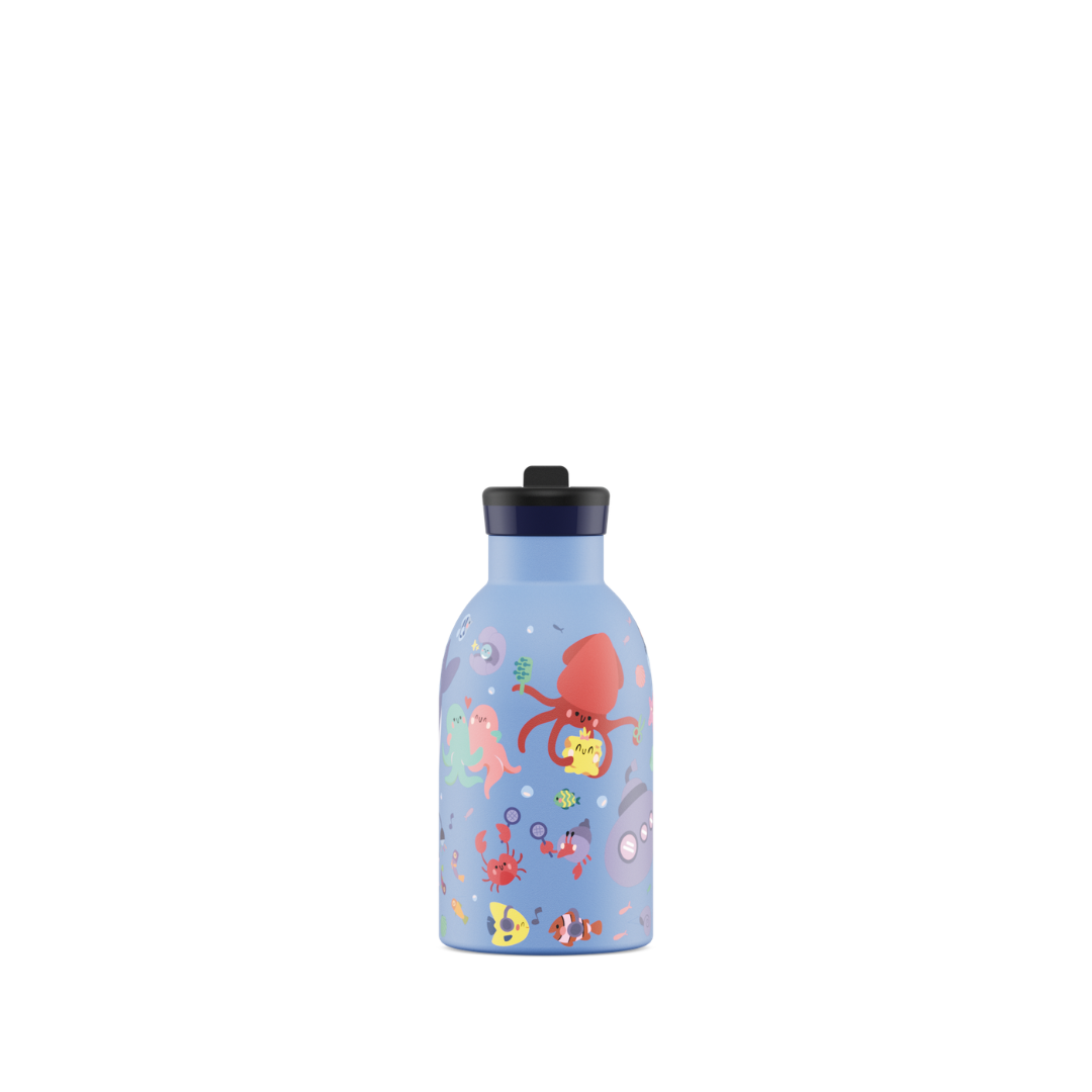 Borraccia 24Bottles Kids - Ocean Friends Cannuccia