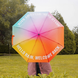 Ombrello richiudibile "Welcome Back" Rosa Sfumato - Fisura
