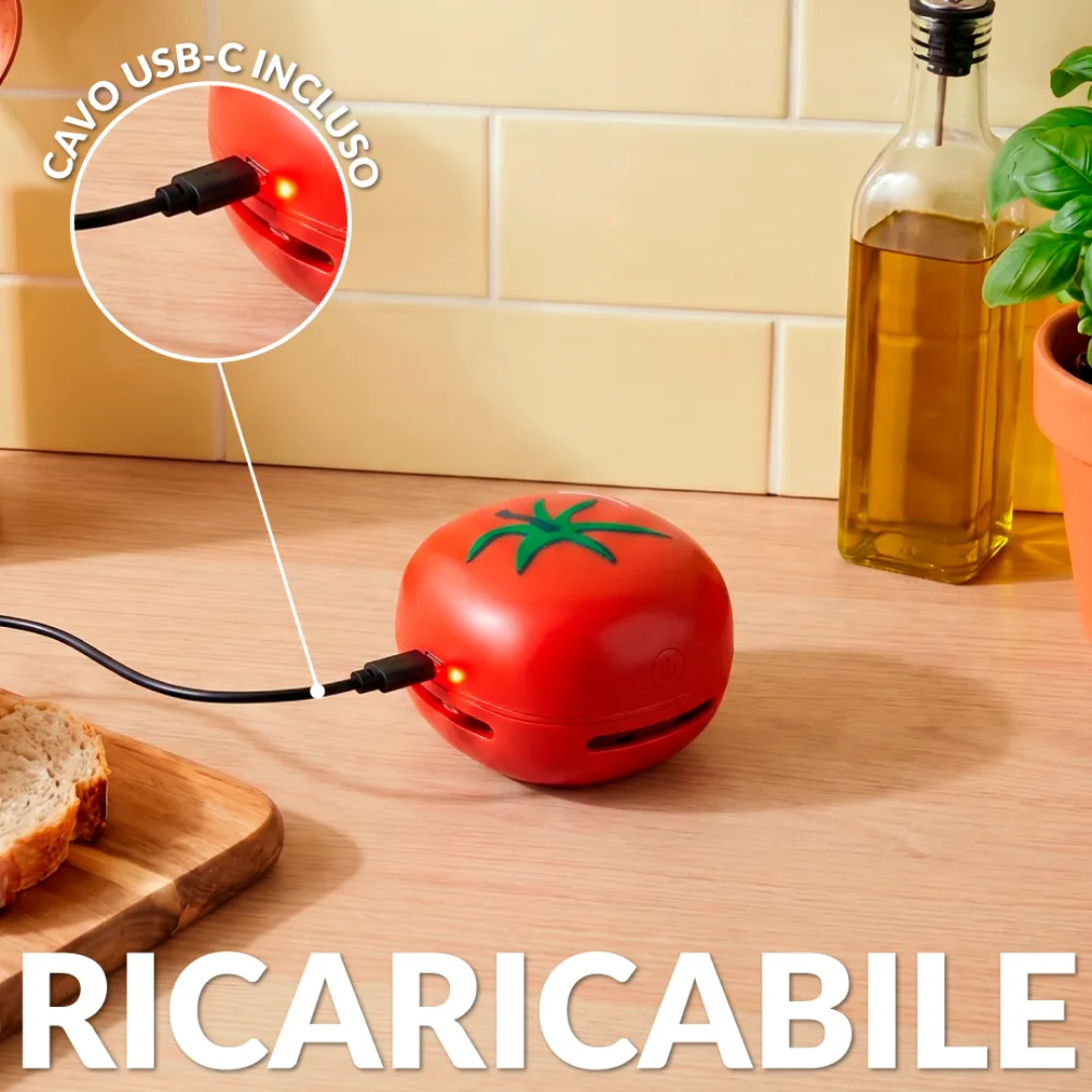 Mini aspirapolvere pomodoro . Fisura