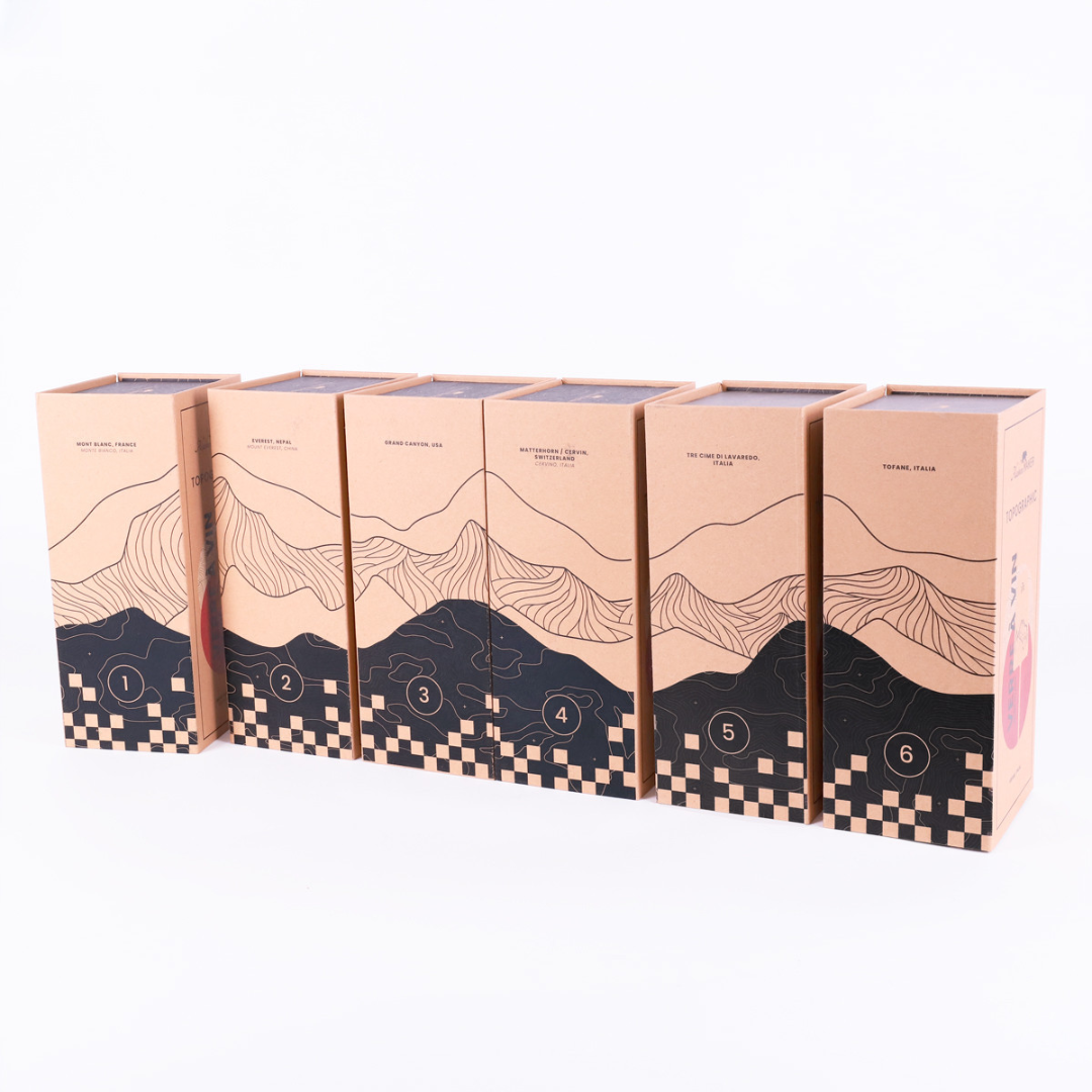 Bicchiere Vino TOPOGRAPHIC . Alaskan Maker