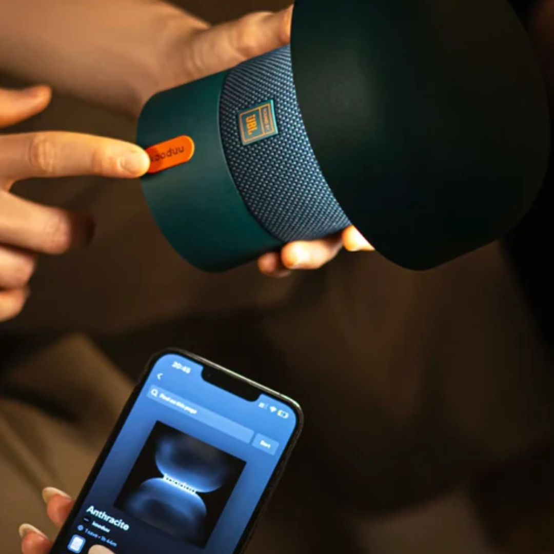 Kooduu Sensa Play Mini col. Arancio . Lampada altoparlante Bluetooth portatile