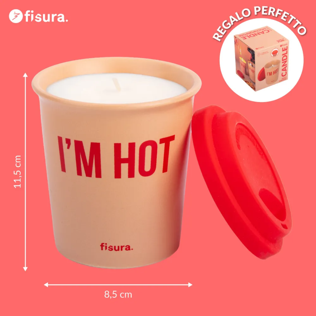 Candela multiuso "I'm Hot" . Fisura